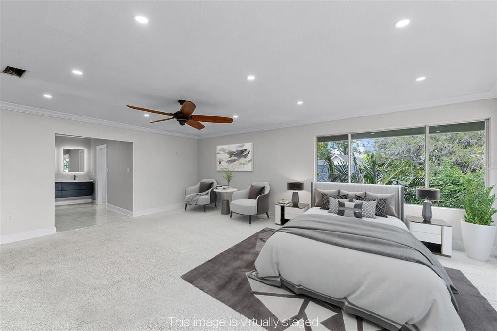 Bedroom, Interior, Recessed Lighting