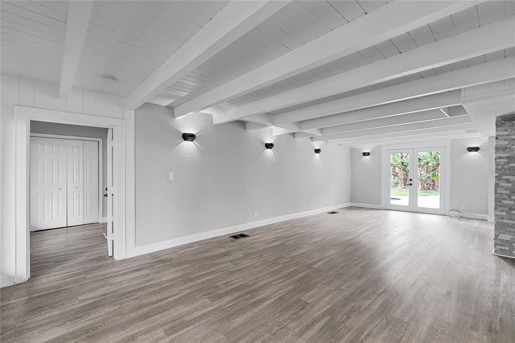 Empty room, Interior, Wood Texture Flooring