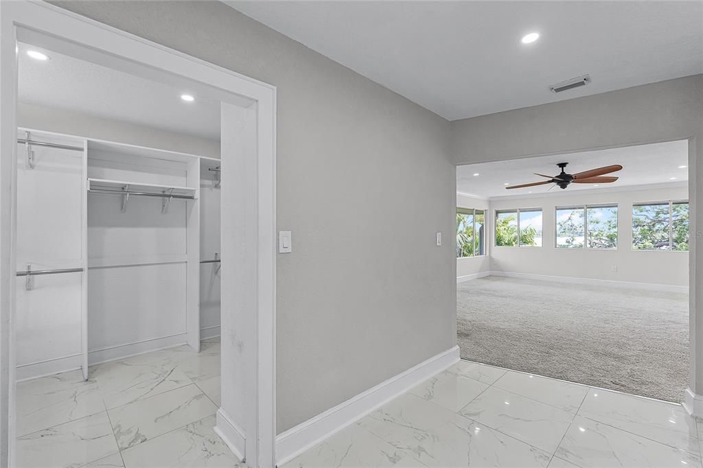 Interior, Marble, Recessed Lighting, Walk-in Closets