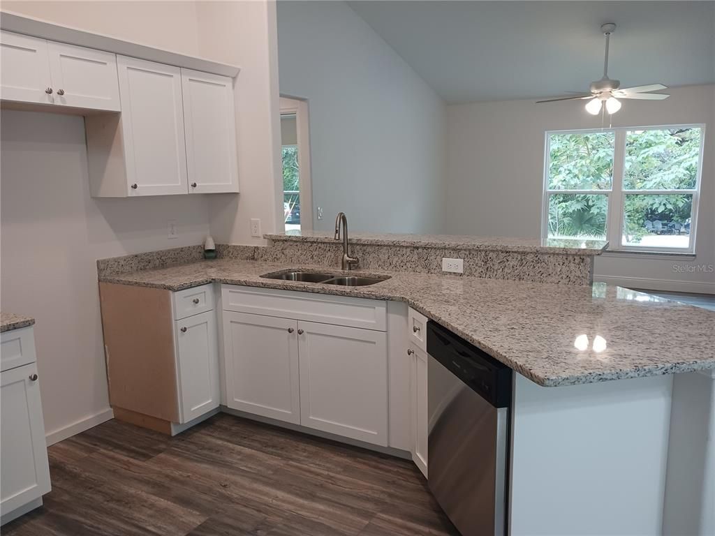 Interior, Kitchen, Wood Texture Flooring