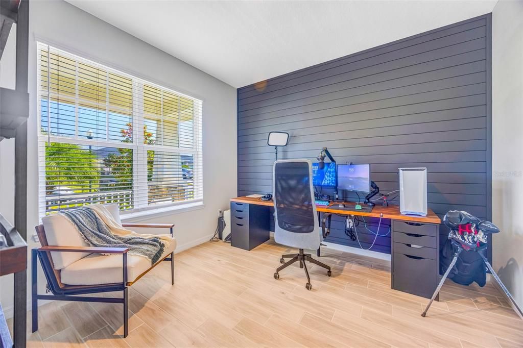 Home Office, Interior, Wood Texture Flooring