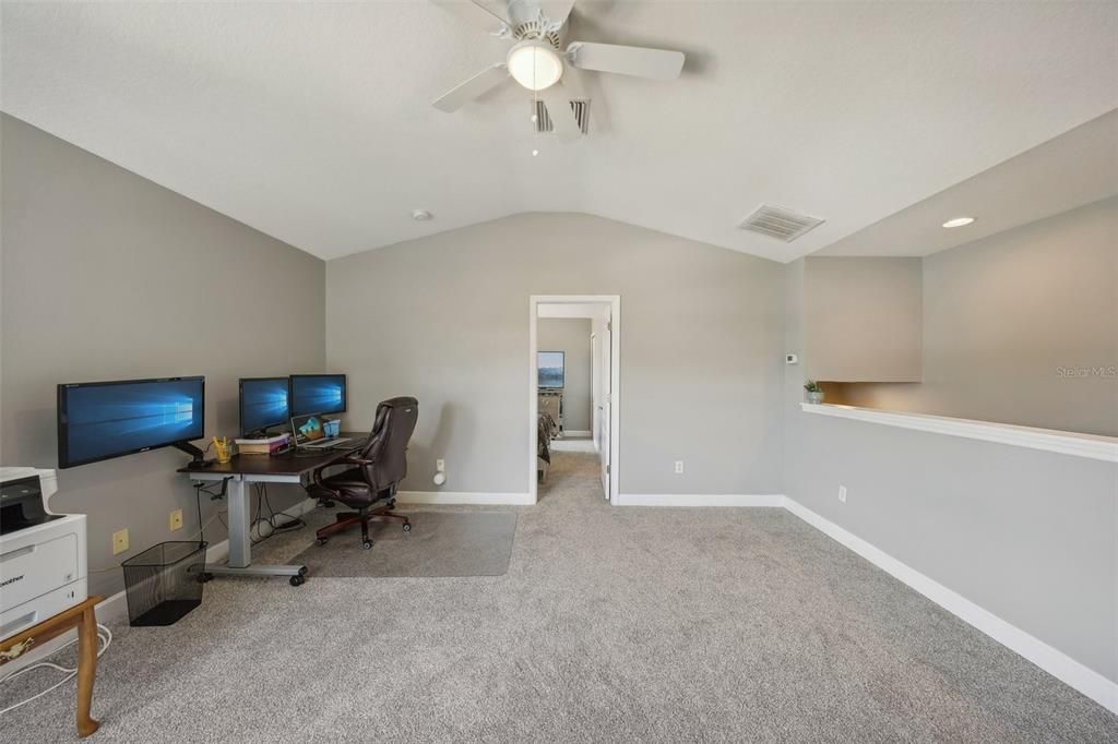 Home Office, Interior, Recessed Lighting