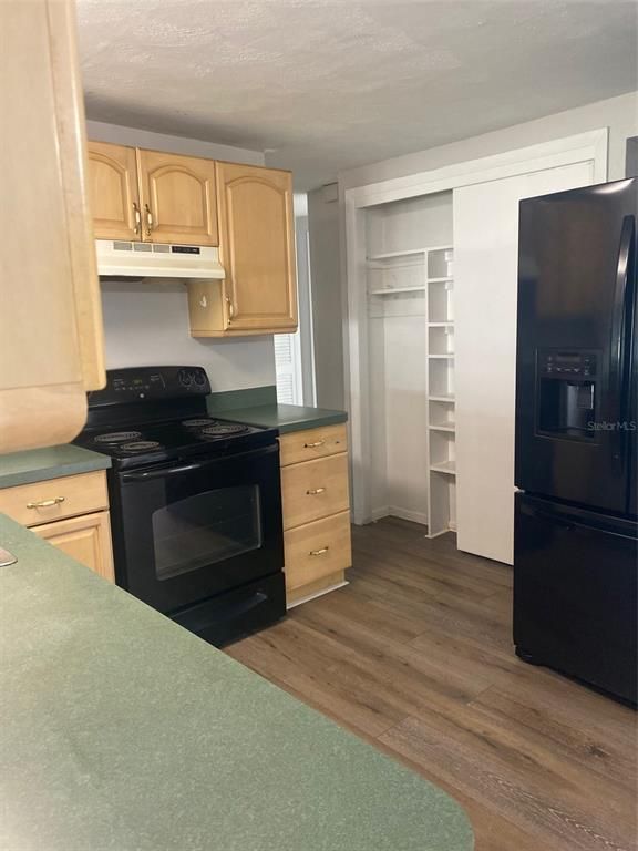 Interior, Kitchen, Wood Texture Flooring