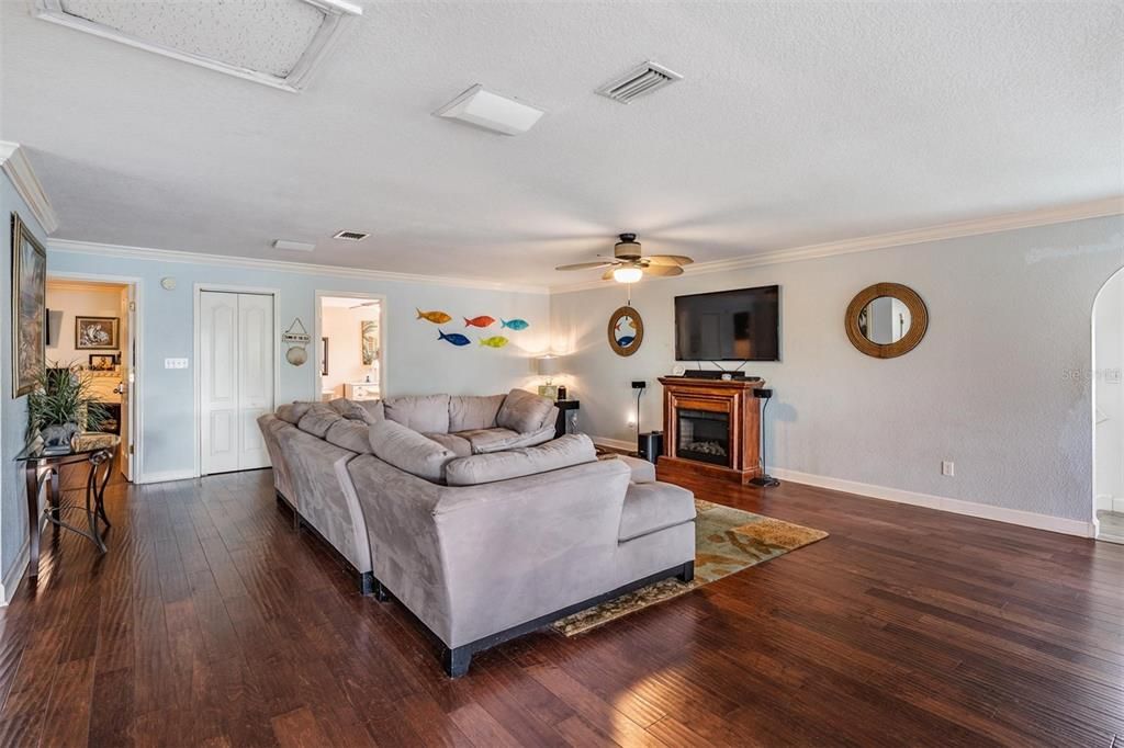 Fireplace, Interior, Living room, Wood Texture Flooring