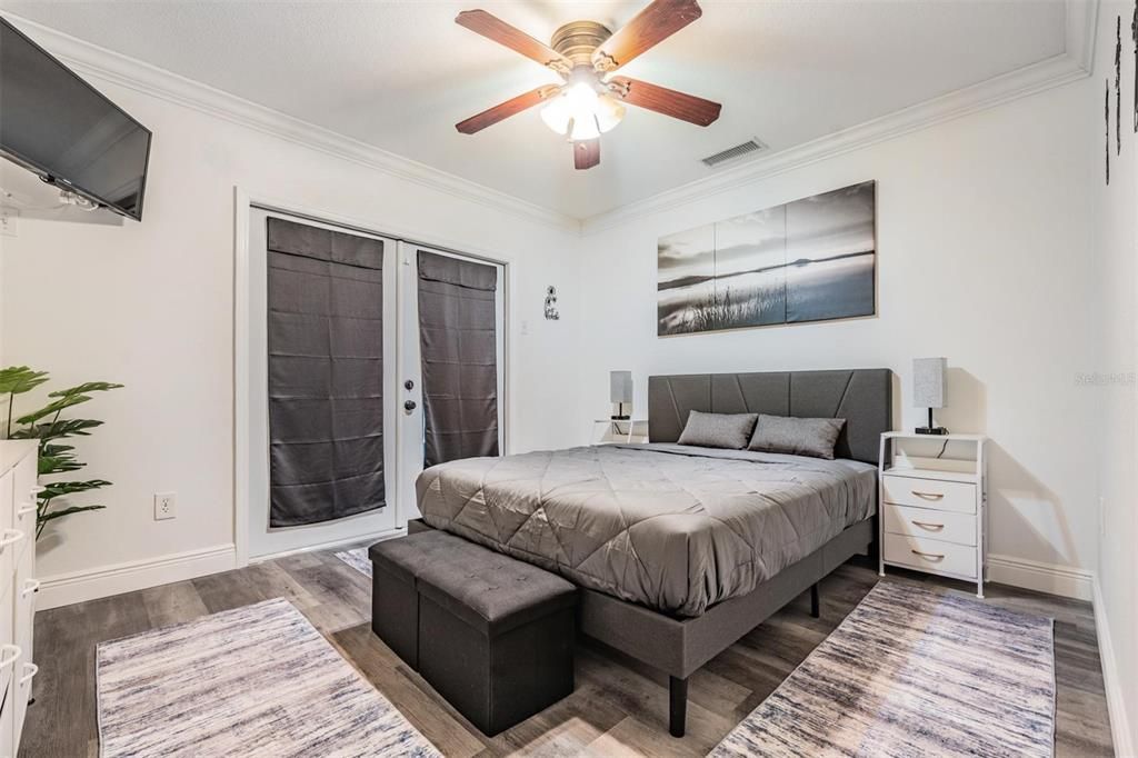Bedroom, Interior, Wood Texture Flooring