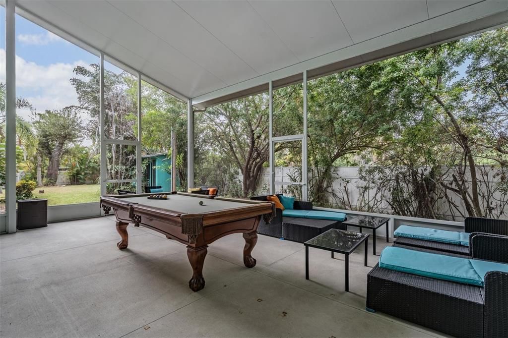 Billiard Table, Game Room, Interior, Sun Room