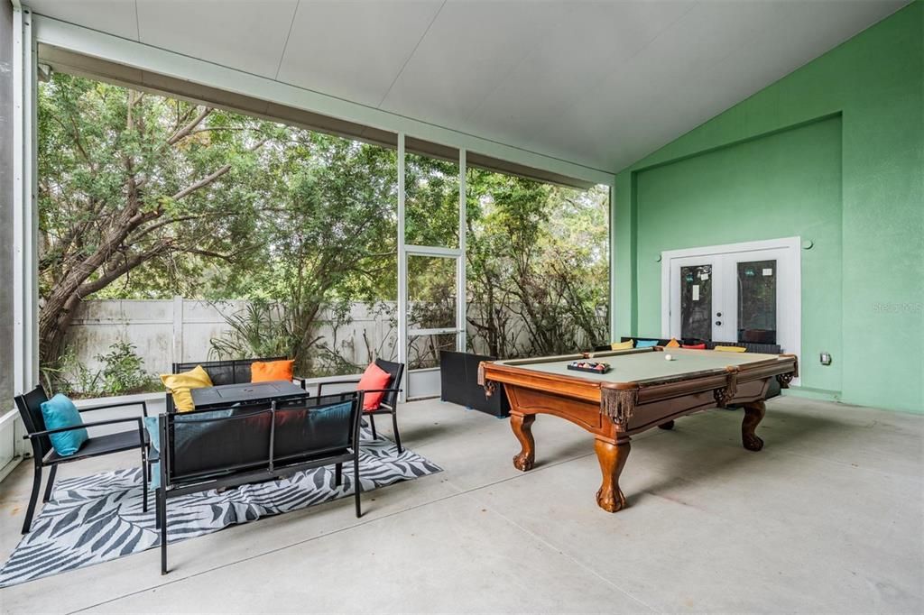 Billiard Table, Game Room, Interior, Sun Room