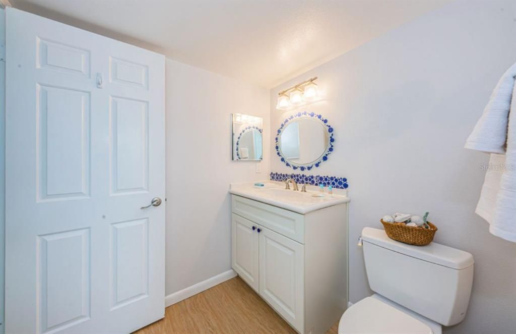 Bathroom, Interior, Wood Texture Flooring