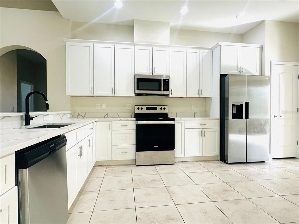 Interior, Kitchen, Recessed Lighting, Stainless Steel Appliances