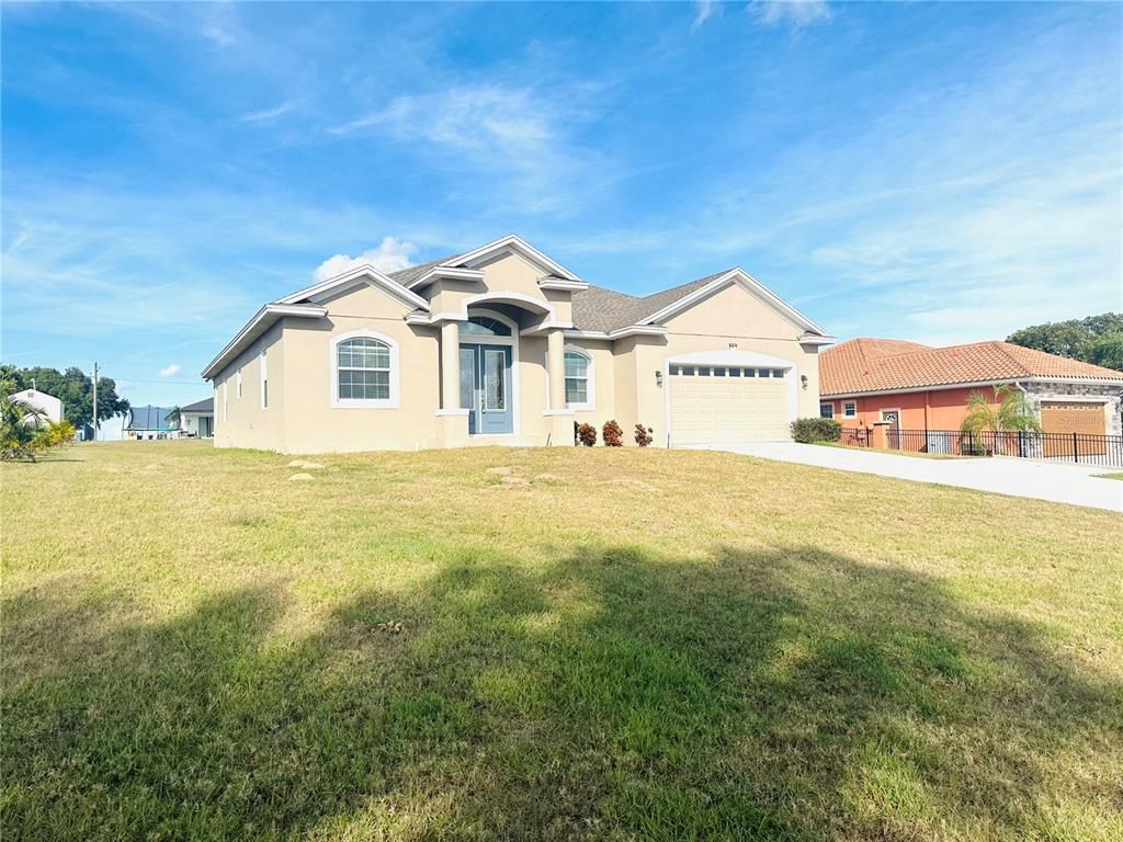 Attached, Backyard, Exterior, Facade, Mediterranean