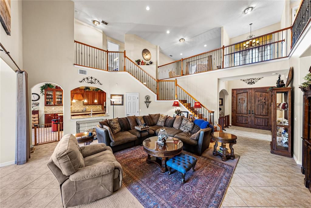 Chandelier, Interior, Living room, Recessed Lighting