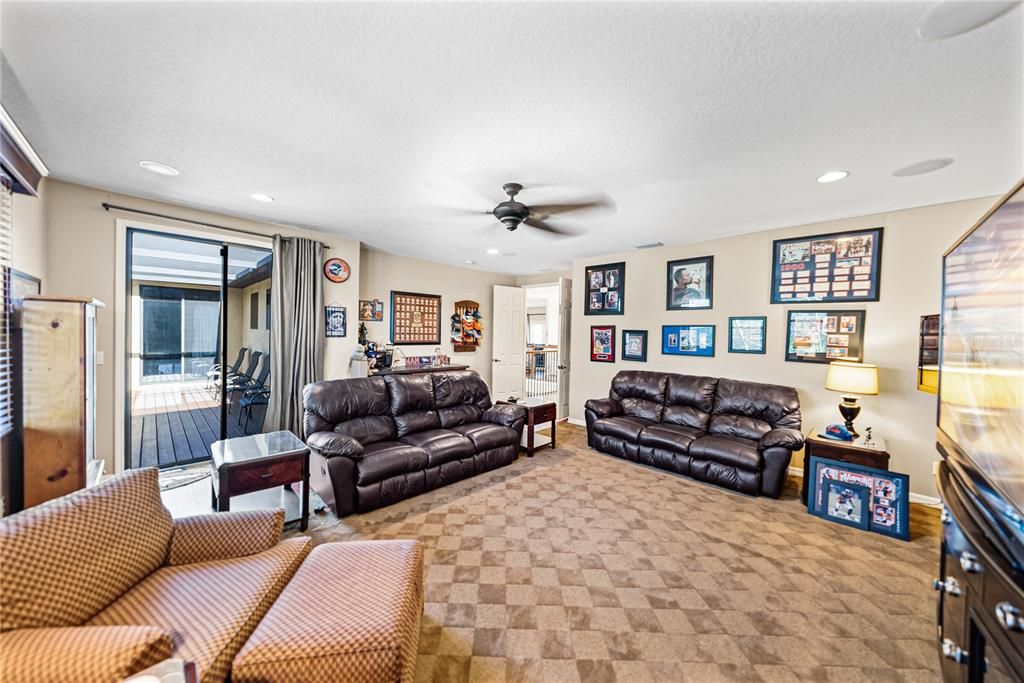 Interior, Living room, Recessed Lighting