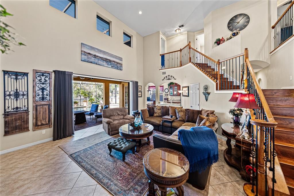 Interior, Living room, Recessed Lighting