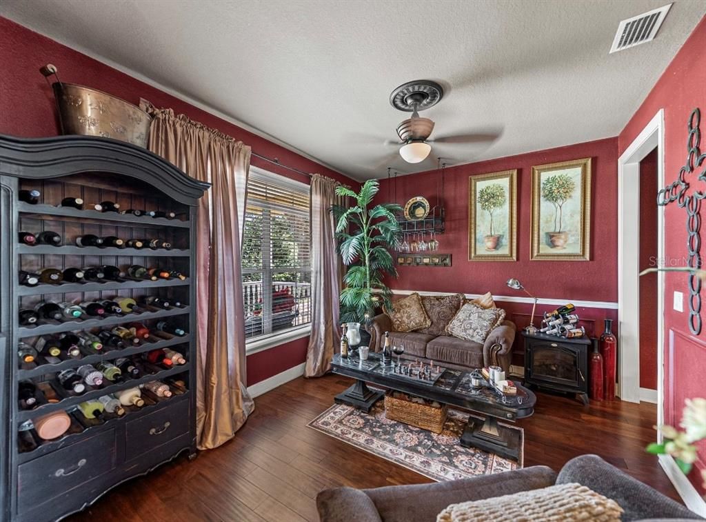 Interior, Living room, Wine Storage, Wood Texture Flooring