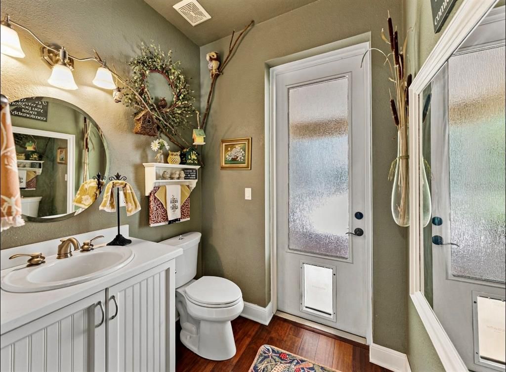 Bathroom, Interior, Wood Texture Flooring