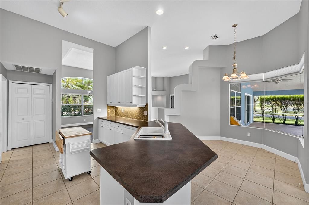 Interior, Kitchen, Pendant Lights, Recessed Lighting