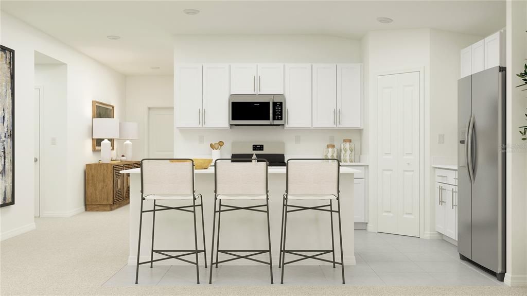 Interior, Kitchen, Recessed Lighting, Stainless Steel Appliances