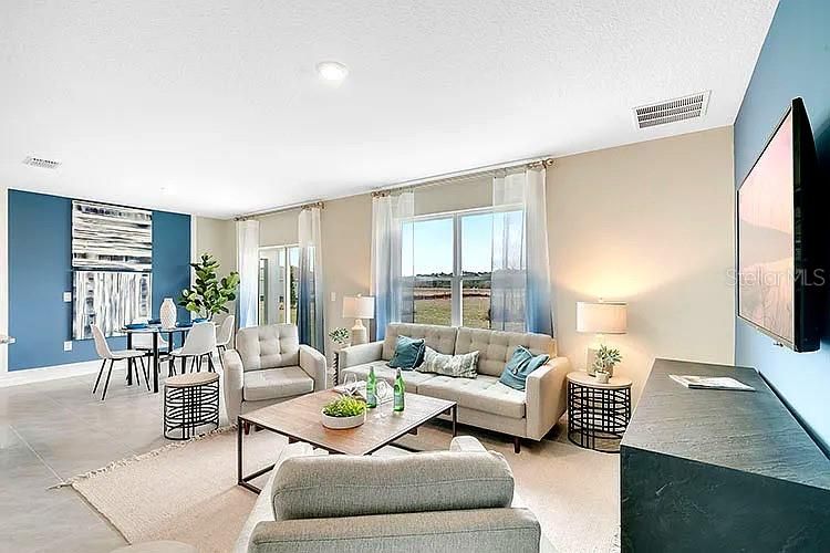 Dining room, Interior, Living room, Recessed Lighting