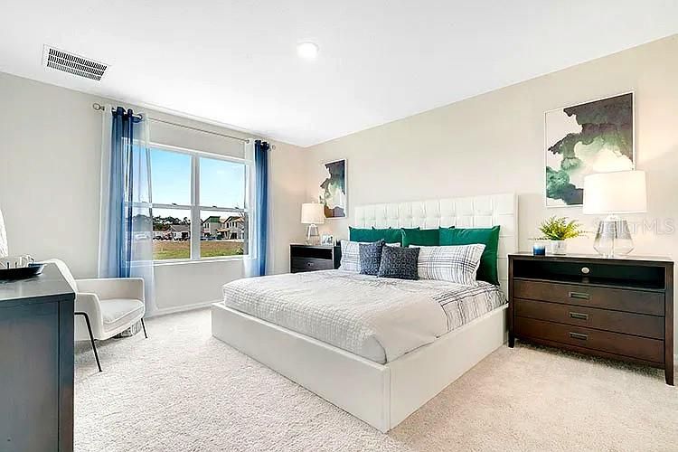 Bedroom, Interior, Recessed Lighting