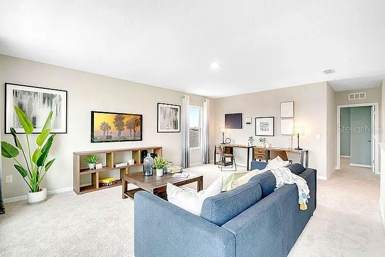 Home Office, Interior, Living room