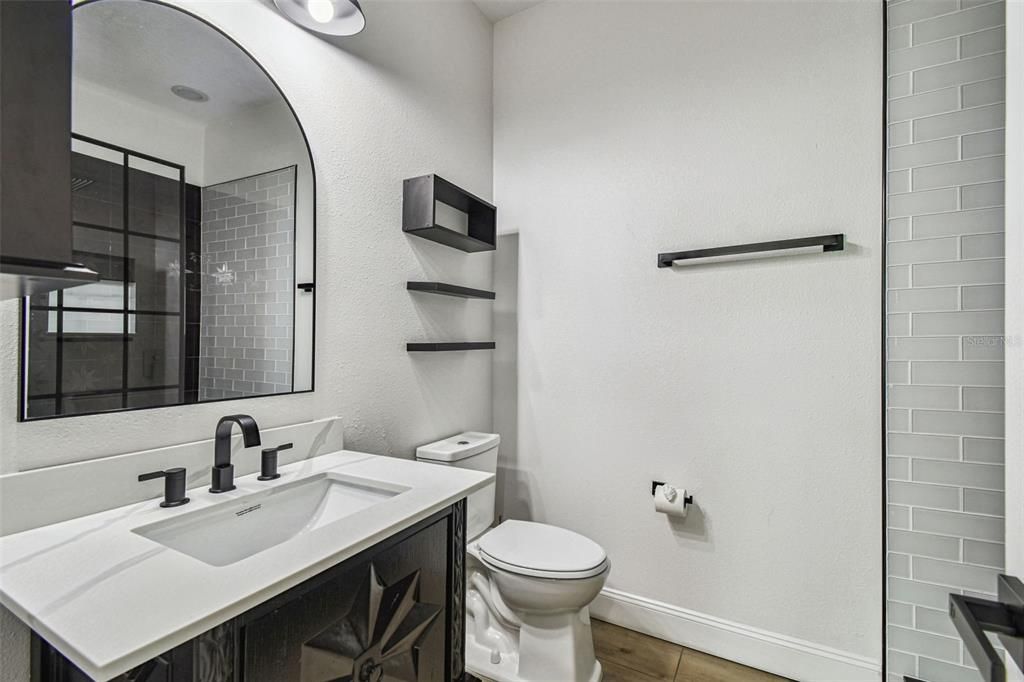 Bathroom, Interior, Wood Texture Flooring