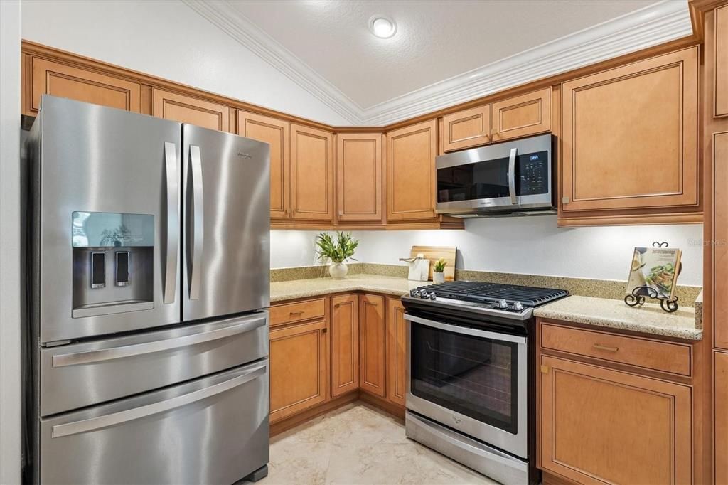 Interior, Kitchen, Recessed Lighting, Stainless Steel Appliances