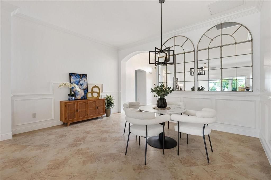 Dining room, Interior, Pendant Lights