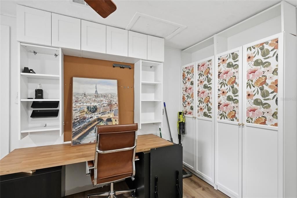 Home Office, Interior, Wood Texture Flooring