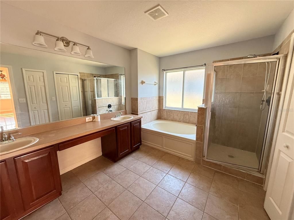 Bathroom, Dual Sink Vanities, Glass Shower, Interior