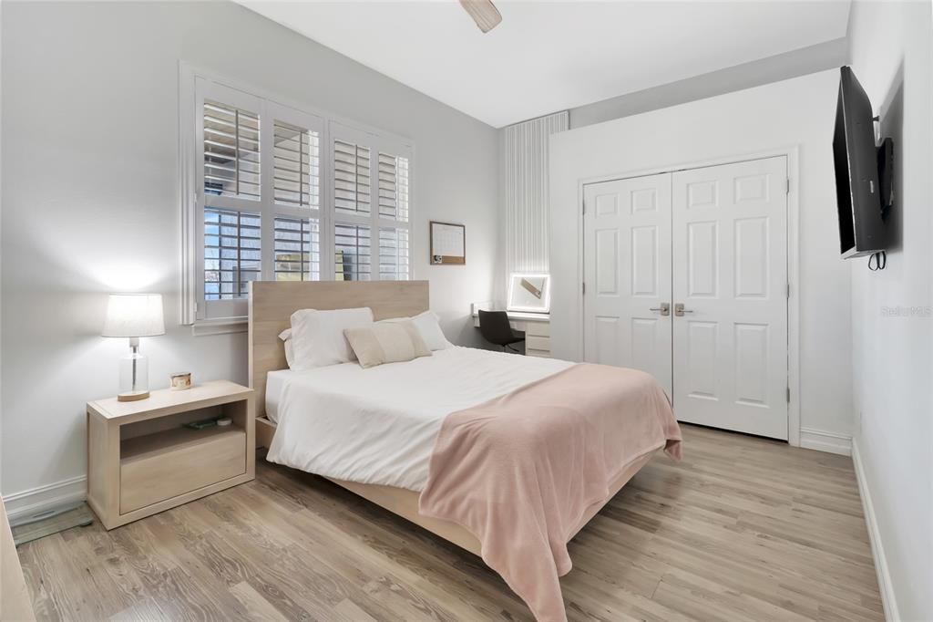 Bedroom, Interior, Wood Texture Flooring