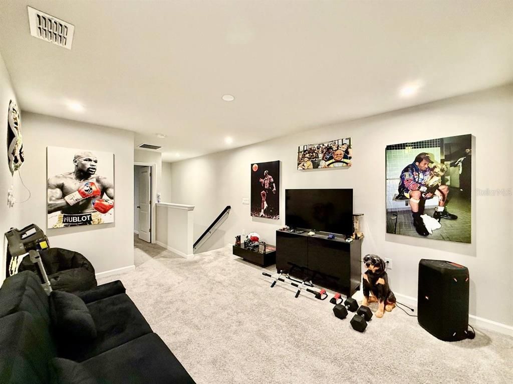 Interior, Living room, Recessed Lighting