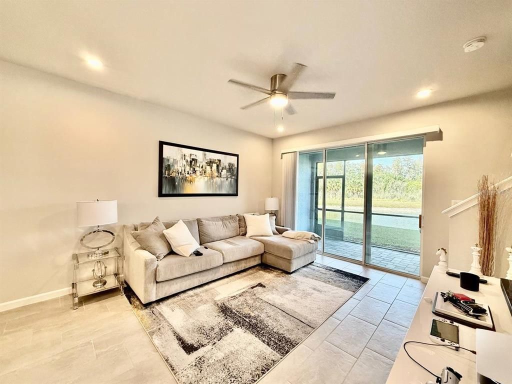 Interior, Living room, Recessed Lighting