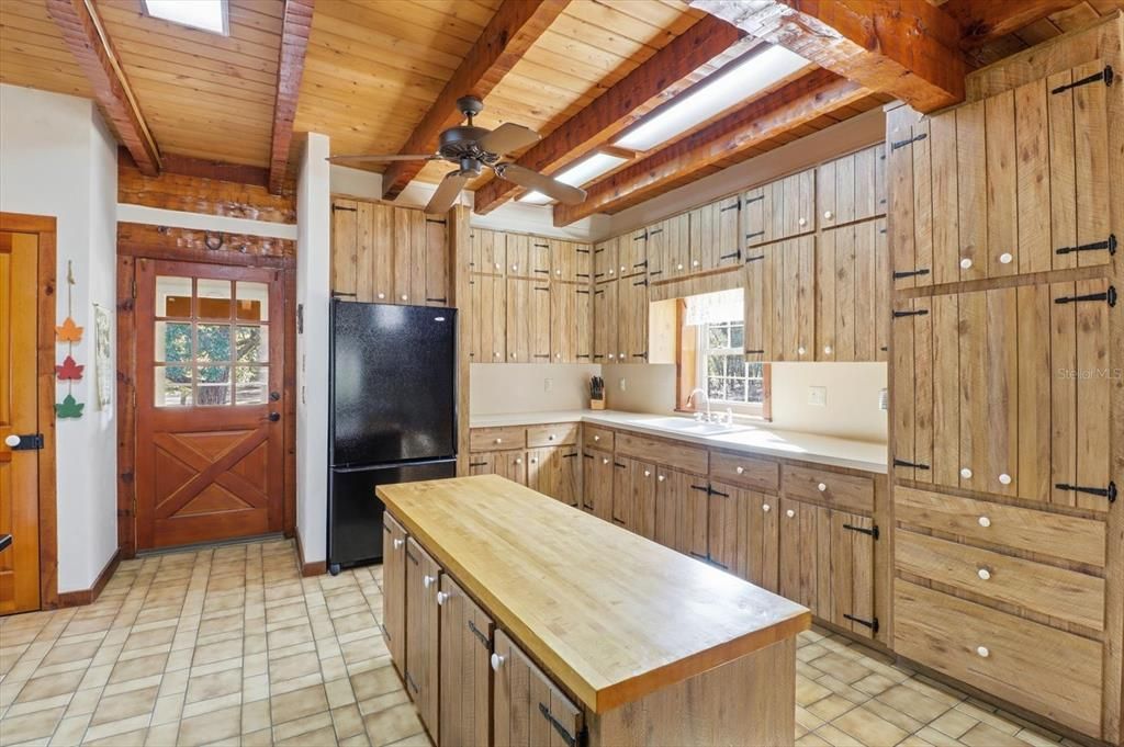 Interior, Kitchen, Wooden Beams, Wooden Ceilings, Wooden Walls