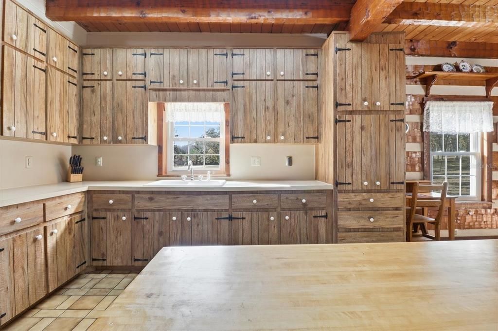 Interior, Kitchen, Wooden Beams, Wooden Ceilings