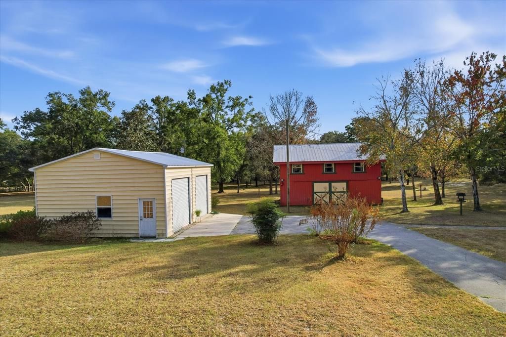 Backyard, Detached Garage, Exterior