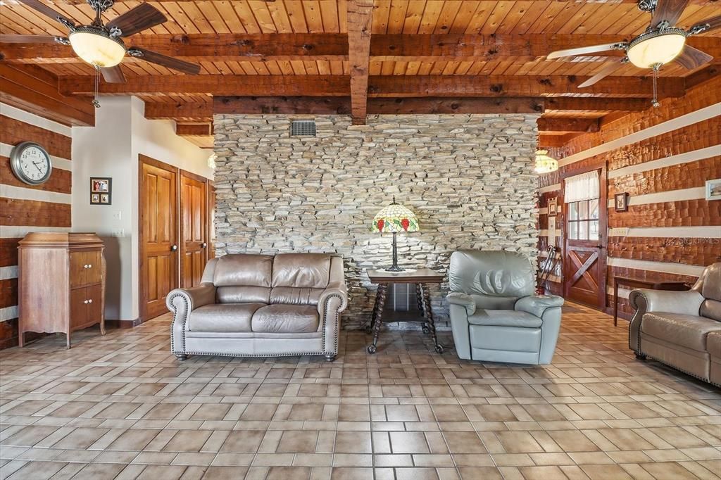 Interior, Stone Walls, Wooden Beams, Wooden Ceilings