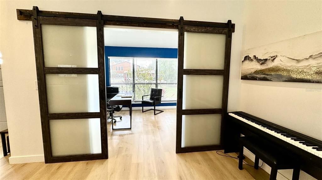 Home Office, Interior, Piano, Water, Wood Texture Flooring