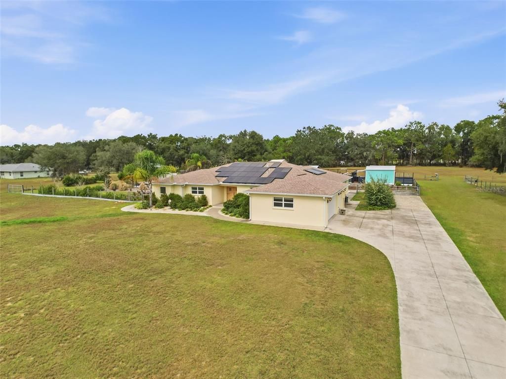 Backyard, Exterior, Solar Panels