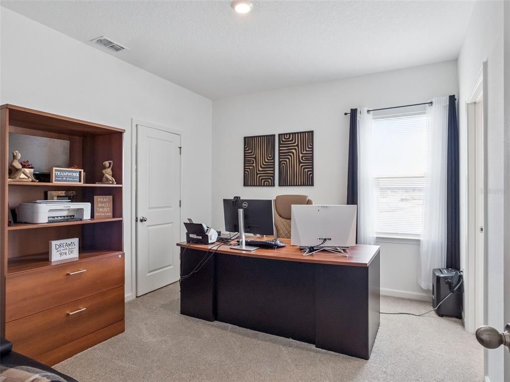 Home Office, Interior, Recessed Lighting