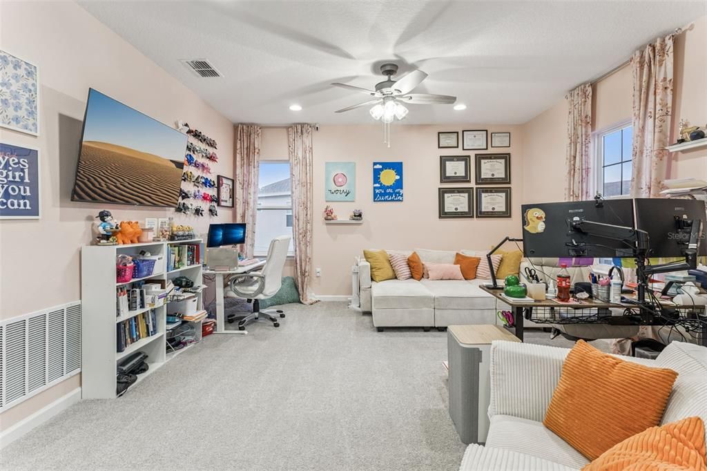 Home Office, Interior, Living room, Recessed Lighting