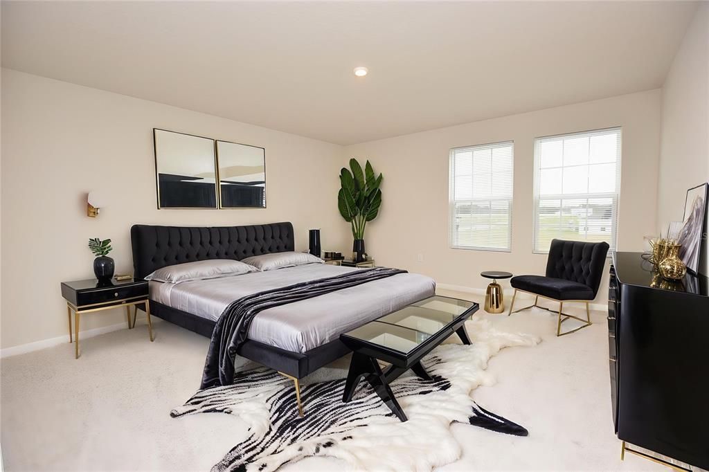 Bedroom, Interior, Recessed Lighting