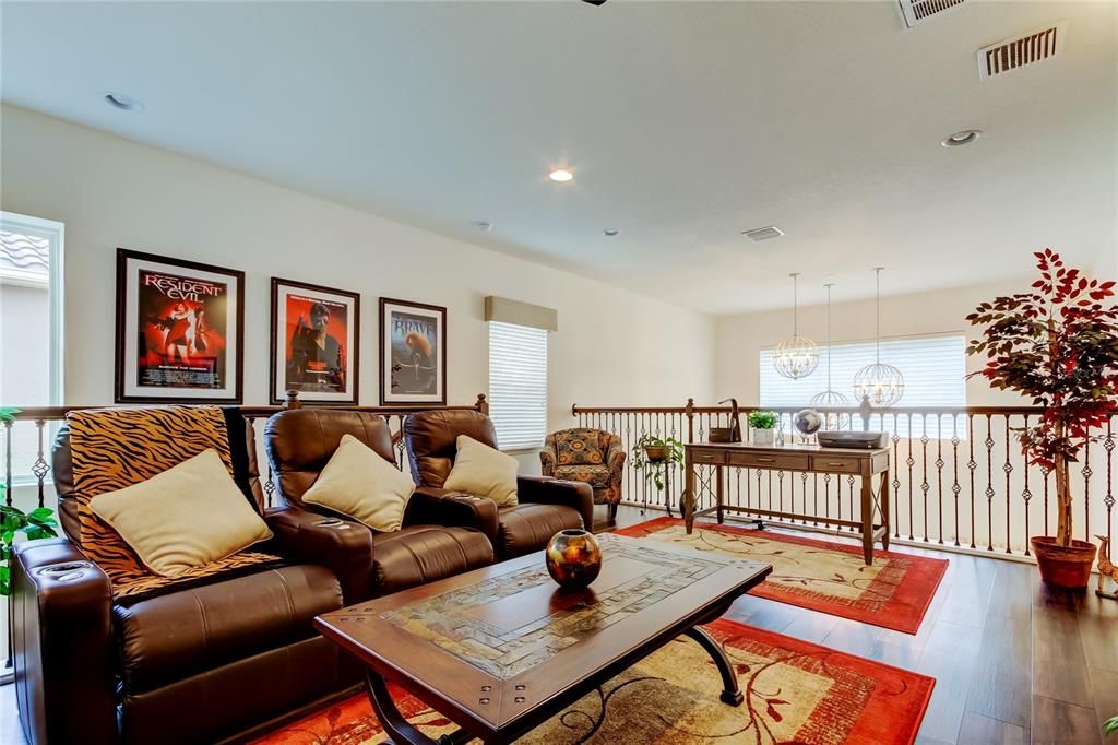 Chandelier, Interior, Living room, Recessed Lighting, Wood Texture Flooring