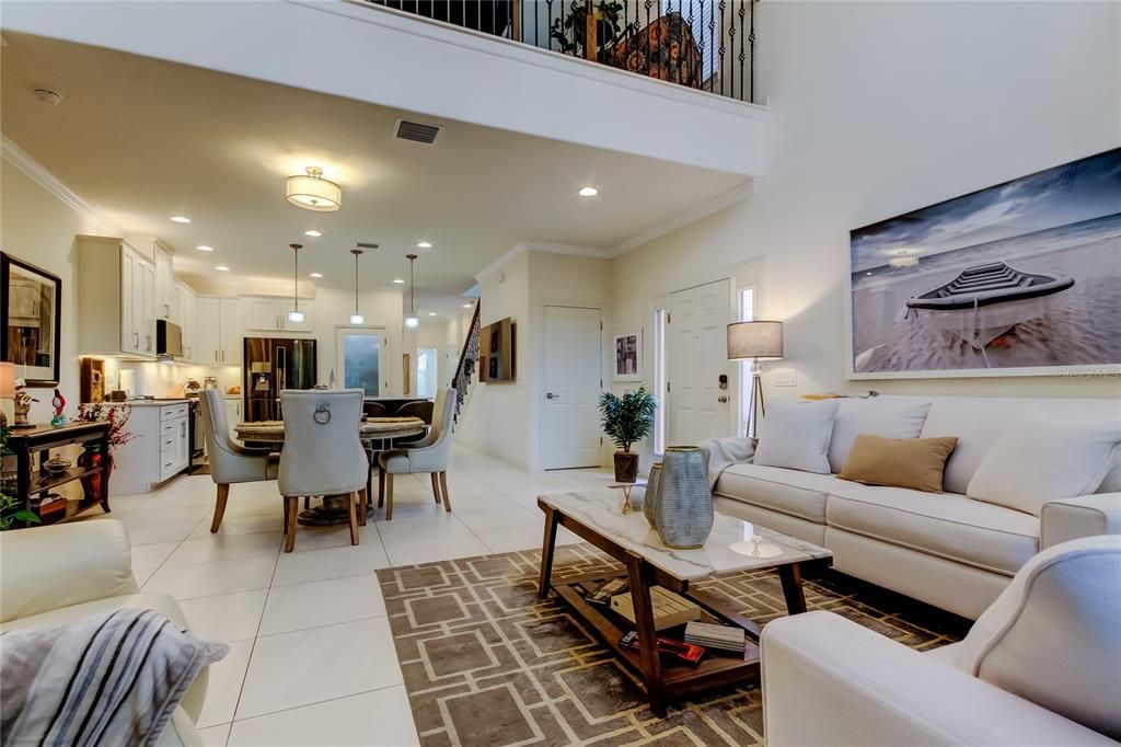 Dining room, Interior, Kitchen, Living room, Pendant Lights, Recessed Lighting