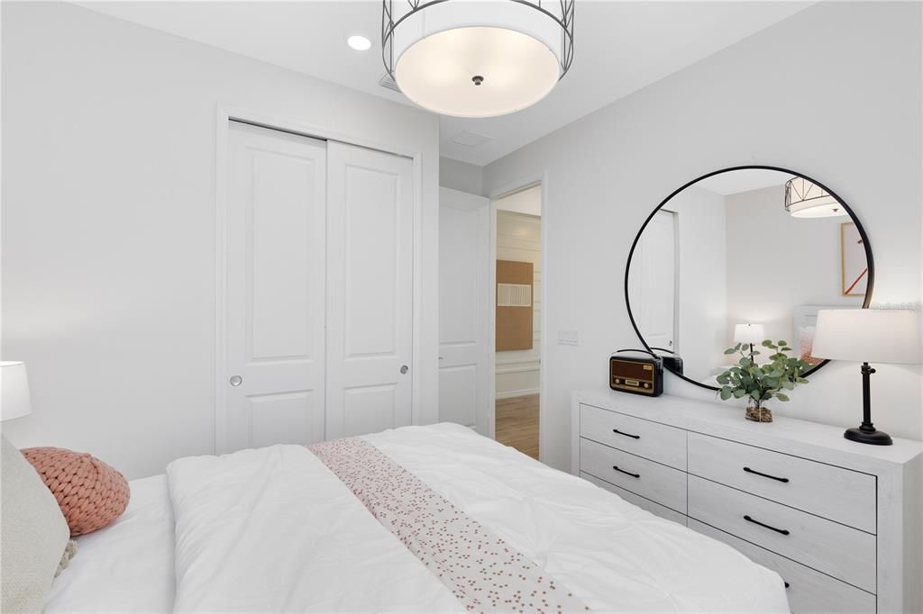 Bedroom, Interior, Recessed Lighting