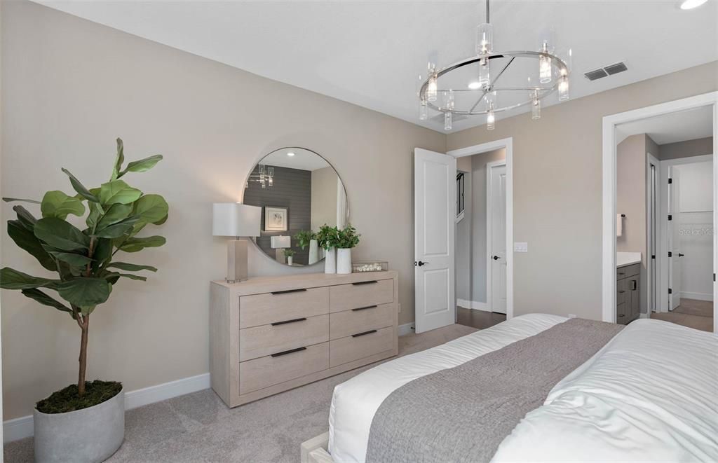 Bedroom, Chandelier, Interior, Pendant Lights, Recessed Lighting