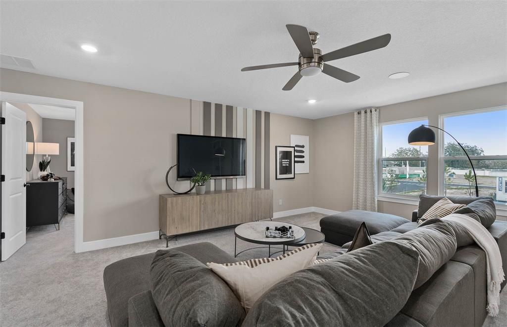 Interior, Living room, Recessed Lighting