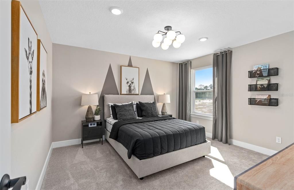 Bedroom, Interior, Recessed Lighting