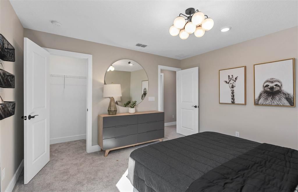 Bedroom, Interior, Recessed Lighting