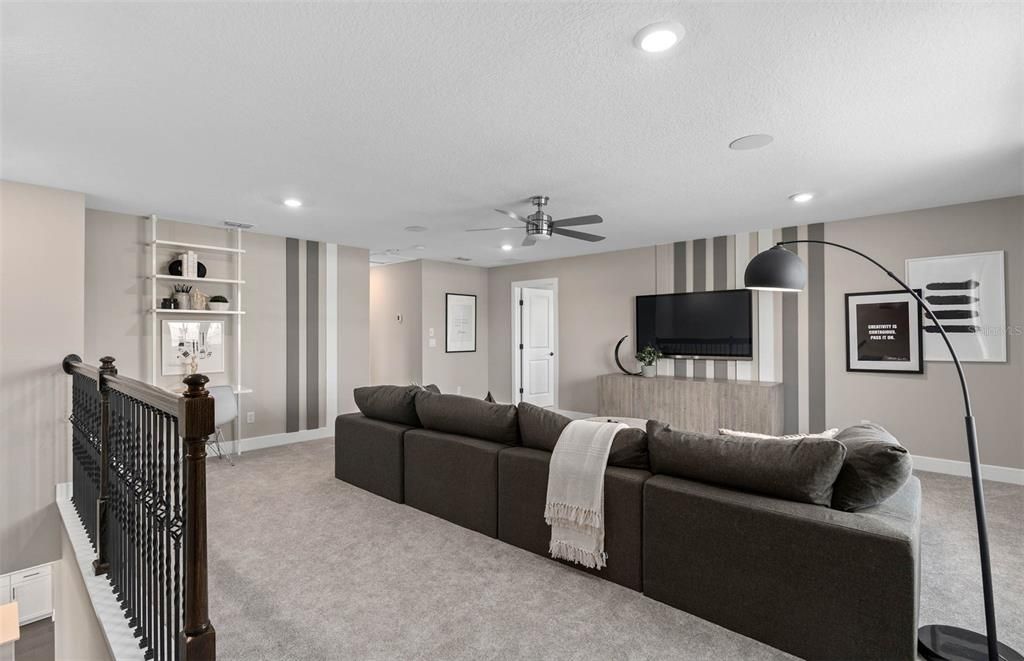Interior, Living room, Recessed Lighting