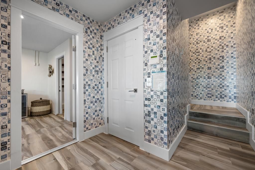 Bathroom, Interior, Wood Texture Flooring